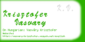 krisztofer vasvary business card